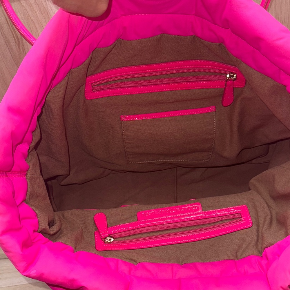 Isaac Mizrahi Neon Pink Tote Bag - Picture 7 of 16
